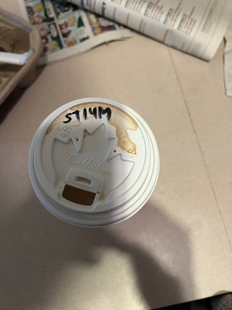 shadow1000001's tweet photo. Steeped tea with 1 milk… that’s what I wanted… I guess I should be happy it wasn’t coffee 😑 @TimHortons do better https://t.co/Td1N0coOA9