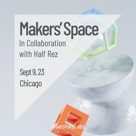 Sarofsky's tweet photo. Announcing the @Sarofsky Labs Open House Makers' Space, in collaboration with @HalfRezChicago! On 9/9, join Sarofsky’s leaders and collaborate during Chicago’s acclaimed Half Rez festival weekend. Tickets and info here: https://t.co/tFUj4R02X7
#sarofskylabs #wearemakers https://t.co/2QUaGo57QC