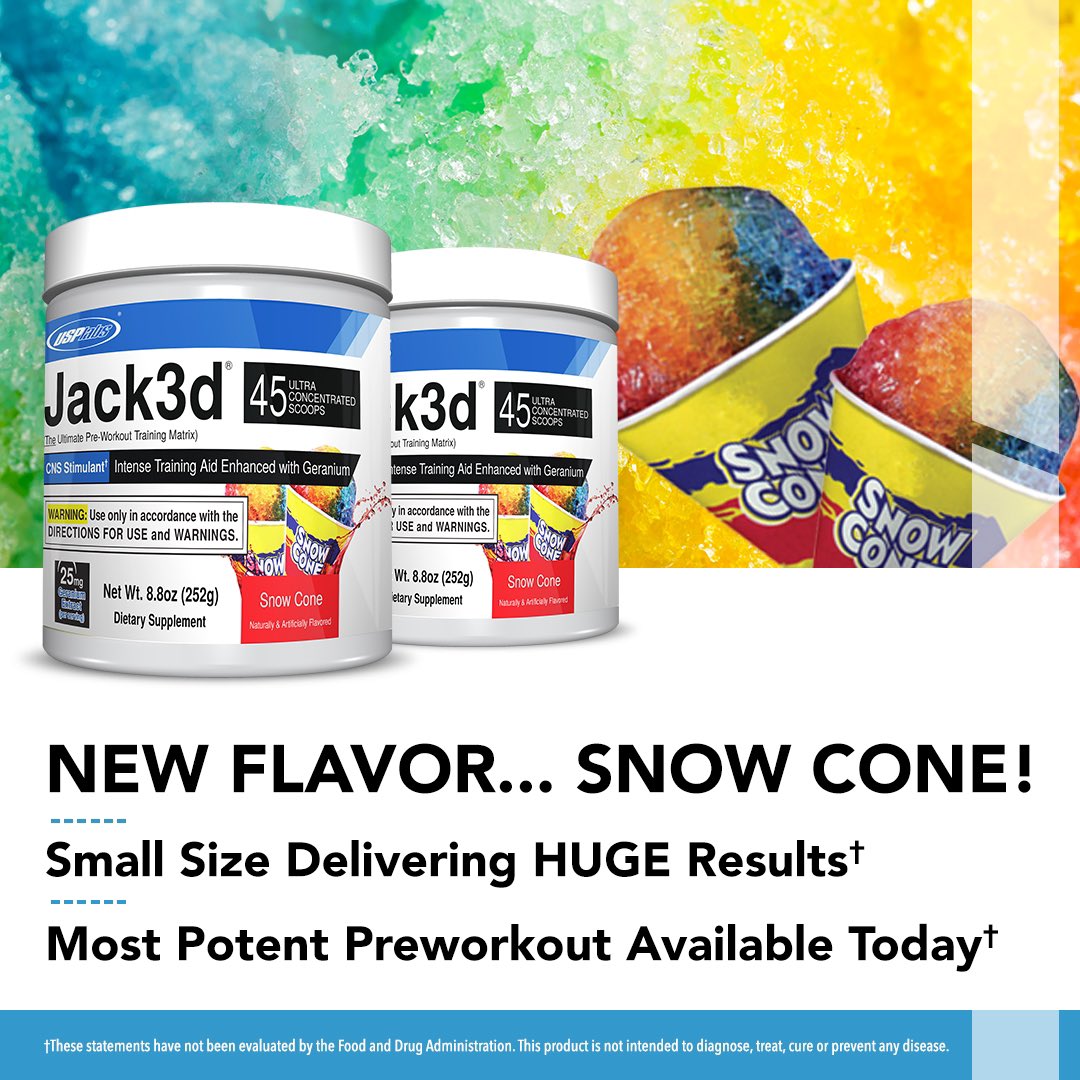muscle_fitness's tweet photo. .@HiTechPharma SNOW CONE JACK3D IS HERE π§β‘οΈ Head over to @hitechpharma + click the link in their bio to snag the newest flavor of your favorite pre-workout π
#jacked #hitechpharma #teamhitech #preworkout #pre #bestpreworkout #bodybuilding #supplements #gym #legday https://t.co/U3PXET27Ev