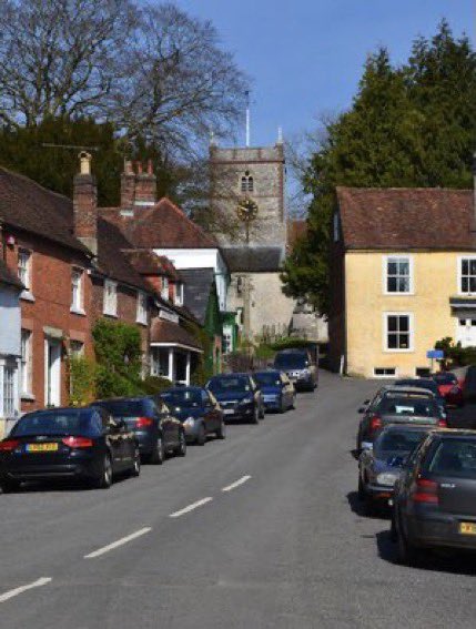 LBFlyawayhome's tweet photo. The Little Red Hen, walking back to the farm via Hambledon High Street, Hampshire 
😊
Artist: Robert Lumley (1966) https://t.co/JgrSo5yeaF