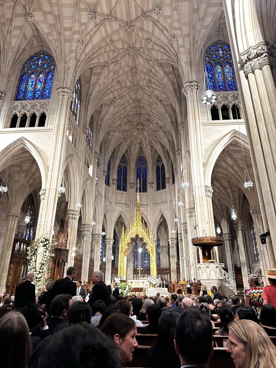 I had the privilege of attending Tim Keller’s memorial yesterday at St. Patrick’s Cathedral in NYC. It was beautiful, moving and emotional. Tim was a constant presence in our lives from before we were married, mostly through his taped sermons (now available on podcast). I am so