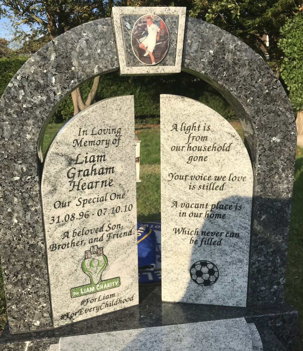 It’s been a long wait but Liam’s final resting place it how it should be, perfect.

Thank you to those who contributed to his headstone fund in support and as always, those who made The Liam Charity such an amazing legacy for him too.

liamhearne.muchloved.com

💚💙