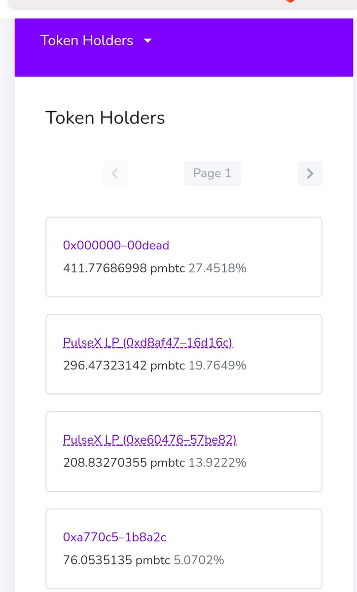 <a href="/spectral_arc/">Q^A^Z</a> <a href="/RichardHeartWin/">Richard Heart</a> <a href="/IvanOnTech/">Ivan on Tech 🍳📈💰 Head Trader @ Bullmania</a> 411 $pmbtc burned paired to $pwbtc   equivalent of 6,000$  and growing  will you join the agenda anon <a href="/pegmebtc_prc20/">pegmebtc</a>  
dexscreener.com/pulsechain/0xd…