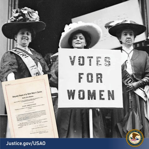 Today is the anniversary of the passage of the 19th Amendment, guaranteeing and protecting women's constitutional right to vote. Learn more about the #19thAmendment by visiting: go.usa.gov/xfakA #WomensVote