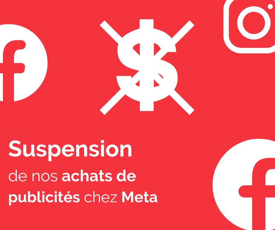 En soutien aux entreprises de presse, nous suspendons nos dépenses publicitaires chez Meta. Nous croyons qu’il est primordial que les consommateurs aient accès à de l’information vérifiée et de qualité.

Pour suivre nos actions 👉lnkd.in/eJdGQzF8