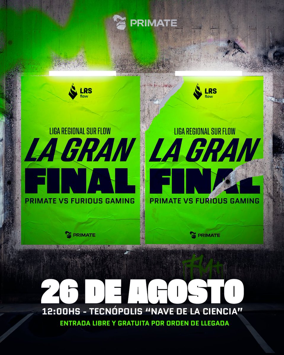 primateclan's tweet photo. LA GRAN FINAL DE LA LIGA REGIONAL SUR  🏆

Los esperamos el Sábado 26 de Agosto a las 12:00hs en Tecnópolis ''Nave de la ciencia'' para alentar al equipo  🦍💚

*Entrada libre y gratuita por orden de llegada* https://t.co/CUI1XPqzR8