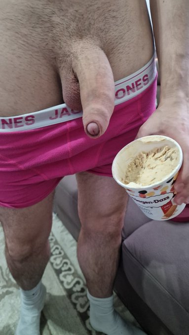 How about some ice cream and watch a movie together? Or maybe you want my dick instead? 😈😈  @BelgianCocks