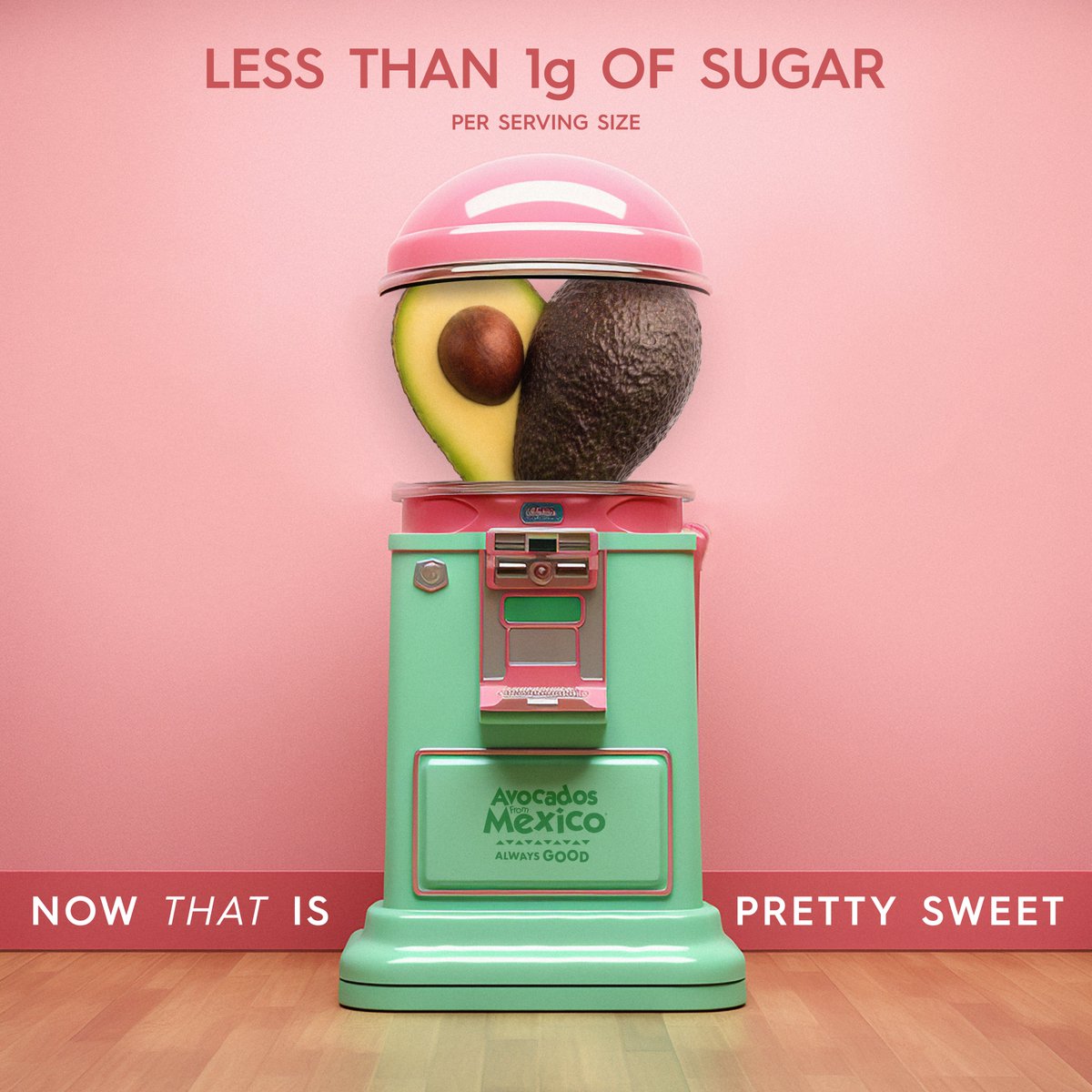AvosFromMexico's tweet image. Want to know a pretty sweet fact? Avocados contain less than 1g of sugar per serving! #SuperGood #LessThan1 #Keto
