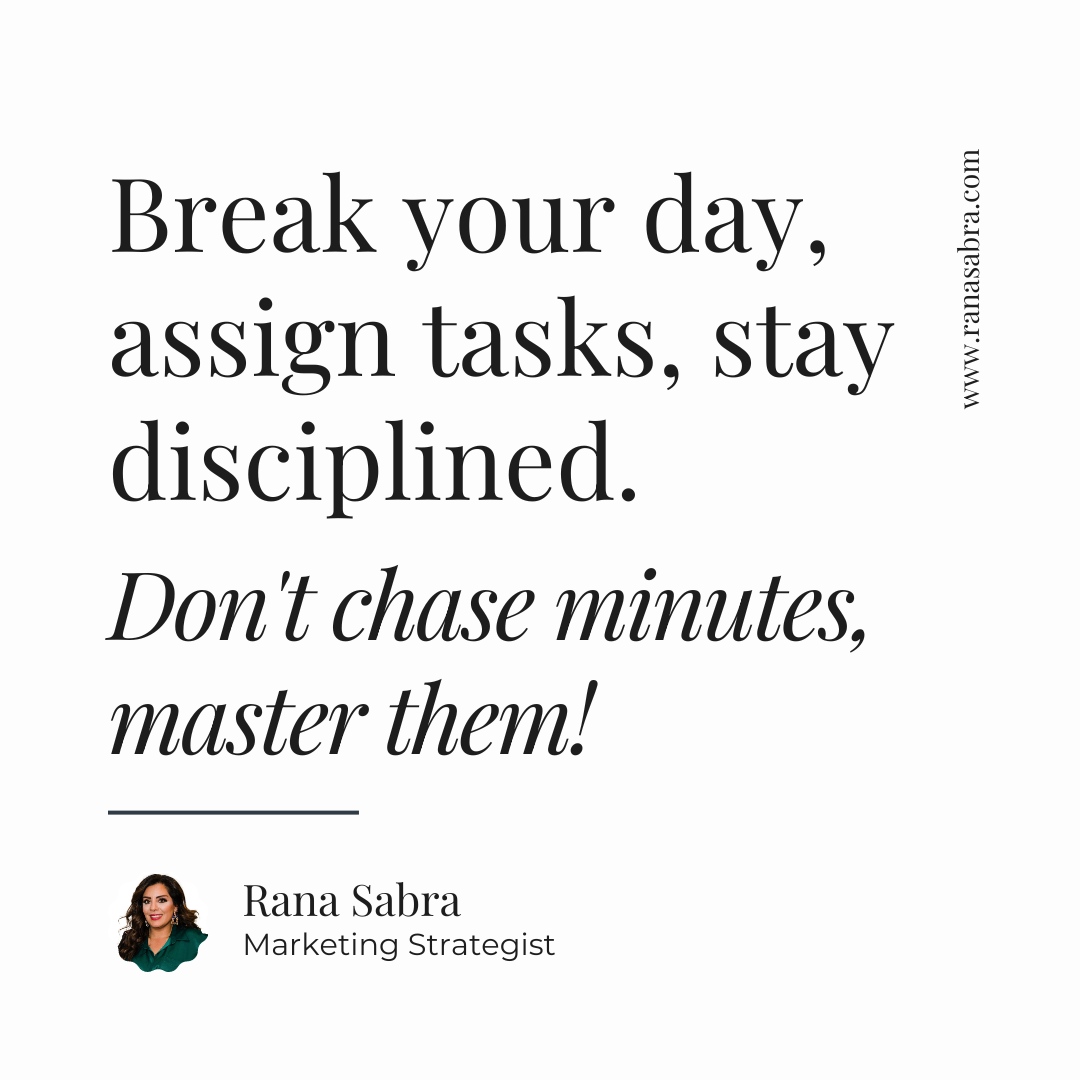 From conquering that mountain of emails to tackling your passion project, this little secret will help you soar to new heights. 
.
.
.
.
.
.
#productivity #ranasabra #smallbiztips #femaleboss #smallbusinesstips #businessmentor #femaleceo #womenwholead #femalebusinessowner