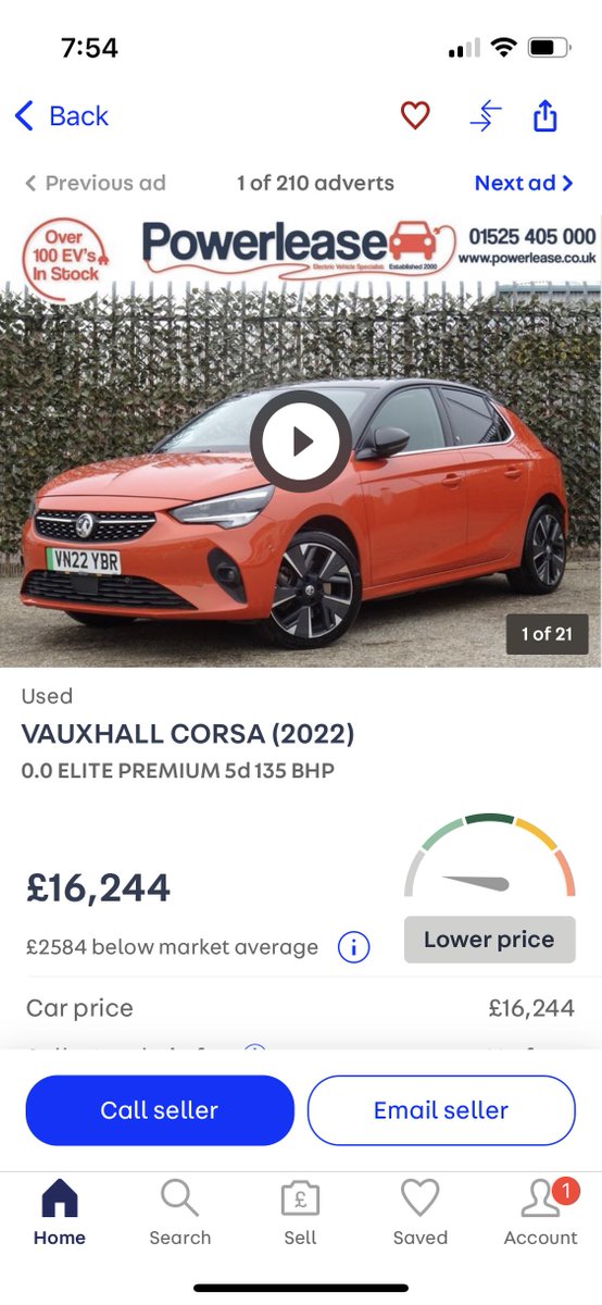 Mattisamazing33's tweet image. £36k new. That’s lost £20k in one year. Registered in May 22 but not taxed til August 22. It’s depreciated £55 PER DAY. And it’s a Corsa
