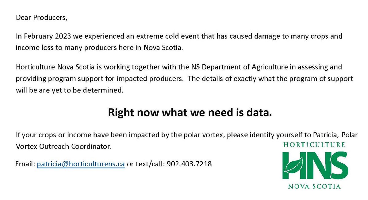 Horticulture NS (@horticulturens) on Twitter photo 