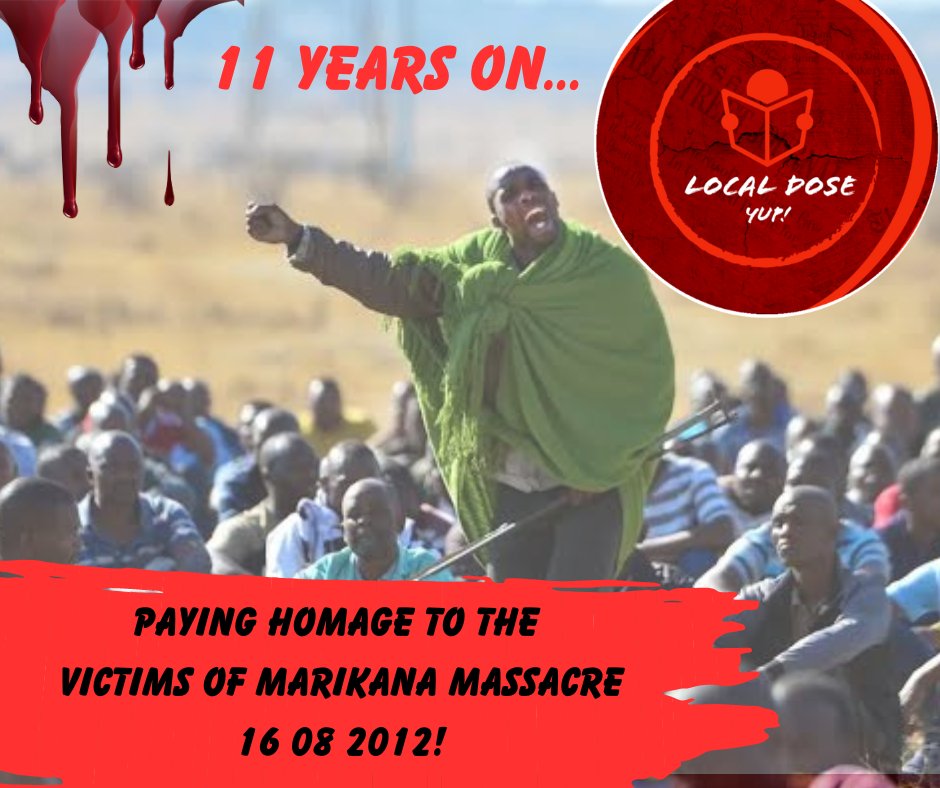 dose_local's tweet photo. Paying Homage to the #MarikanaMassacre victims. https://t.co/sG2t1lX4PI