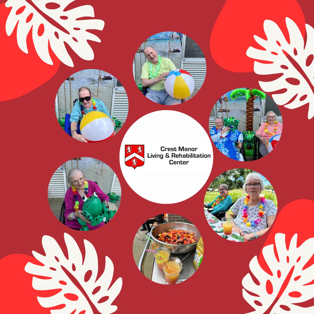 CrestLiving's tweet image. 🌺 Aloha from Crest Manor Nursing and Rehabilitation Center! 🌴 We're turning up the heat and embracing the tropical vibes with our fabulous Luau Party! 🎉#Aloha #LuauParty