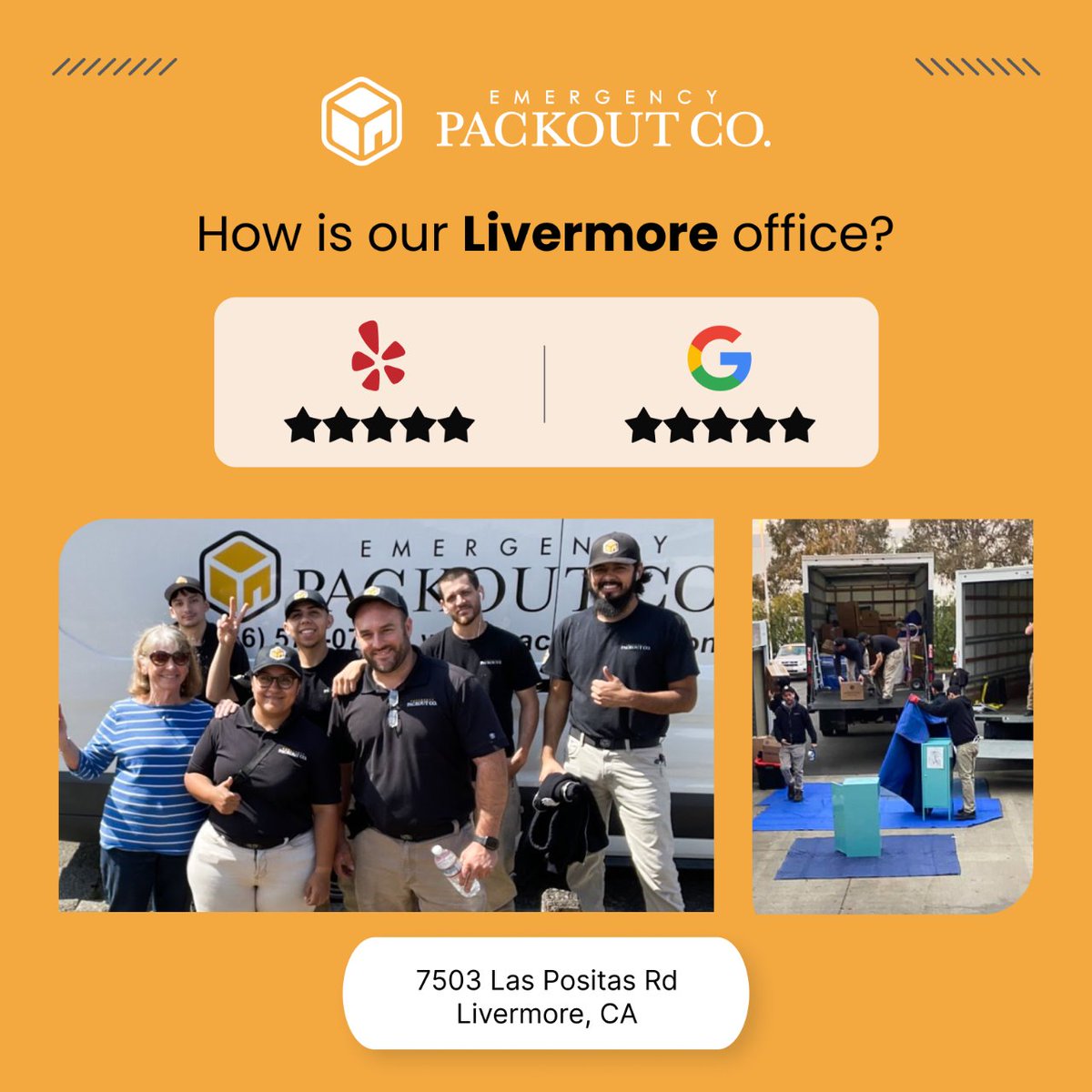 PackoutCo's tweet photo. Our Livermore team oversees packout jobs for the San Francisco Bay Area and the surrounding Northern California region.
Fun fact: This hardworking team loves bonding over fun BBQ events!
#emergencypackout #meettheteam #livermore #bayarea #packout #packback https://t.co/cppF9C57am