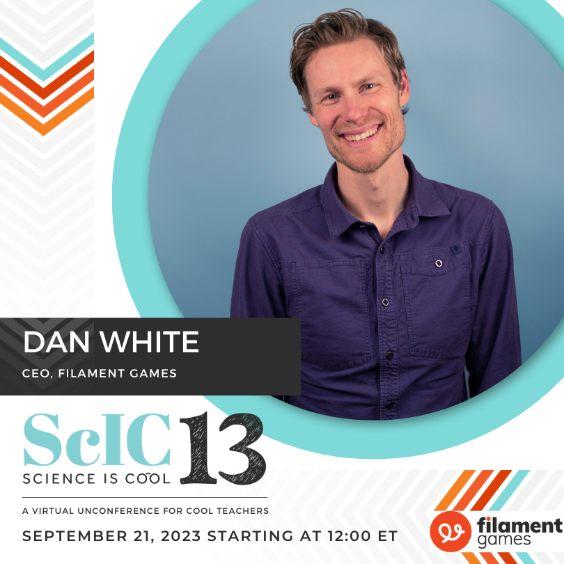 ThePocketLab's tweet photo. "🔬 Exciting news for all #ScienceIsCool fans! 🎉 Dan White from @FilamentGames is joining us as a guest speaker for the unconference happening September 21. Don't miss the chance to dive deep into the wonders of science with him! 🧠✨ #stempd #stem https://t.co/dSYItTk1n8 https://t.co/B69OenU7H4