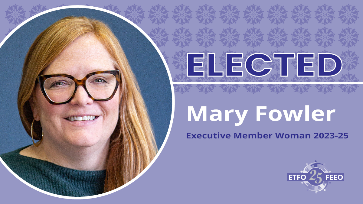 ETFOeducators's tweet photo. Congratulations to the following women members who have been elected by #ETFOAM2023 delegates to the three Executive Member (woman) positions for a two-year term. #onpoli #onted https://t.co/VkFmICBaej