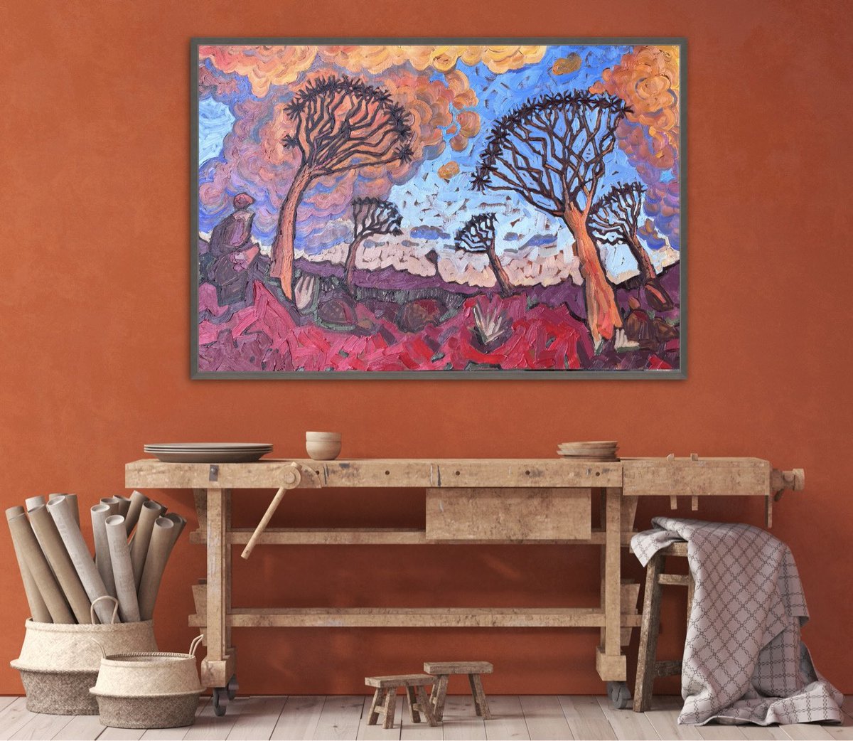 “Richtersveld ll”
150 x 100cm
Oil on Canvas

#conceptualart #impressionism #treepainting #landscapepaintings #interiordesign #landscape