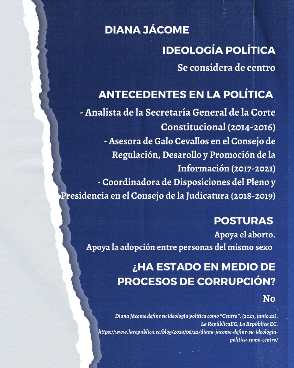¡No es sólo su propuesta, también se trata de su historia! 🗃️ 
Conoce un poco más sobre el Binomio Topic-Jacome por las Listas: 6-3-2001 y que han venido haciendo por el país. 🇪🇨
Ecuatoriano que no te lo cuenten, ¡Investiga! 🔎🗂️

#Elecciones2023 #YoVotoInvestiga #ConciudadanosEc