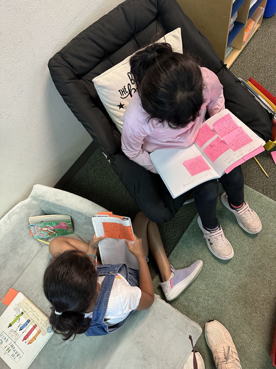 Our first day practicing ACTIVE reading instead of zombie reading! <a href="/McSpeddenES/">McSpeddenES</a> students were SO excited to share their stop and jots at the end of reading block!