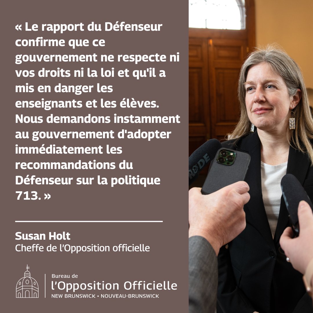 Nous tenons à remercier le Défenseur des enfants et de la jeunesse pour son travail diligent sur ce rapport, ainsi que toutes les personnes qui y ont participé et se sont exprimées dans le cadre de ce processus.   Pour lire le rapport, cliquez ici 👉🏻 legnb.ca/content/house_…