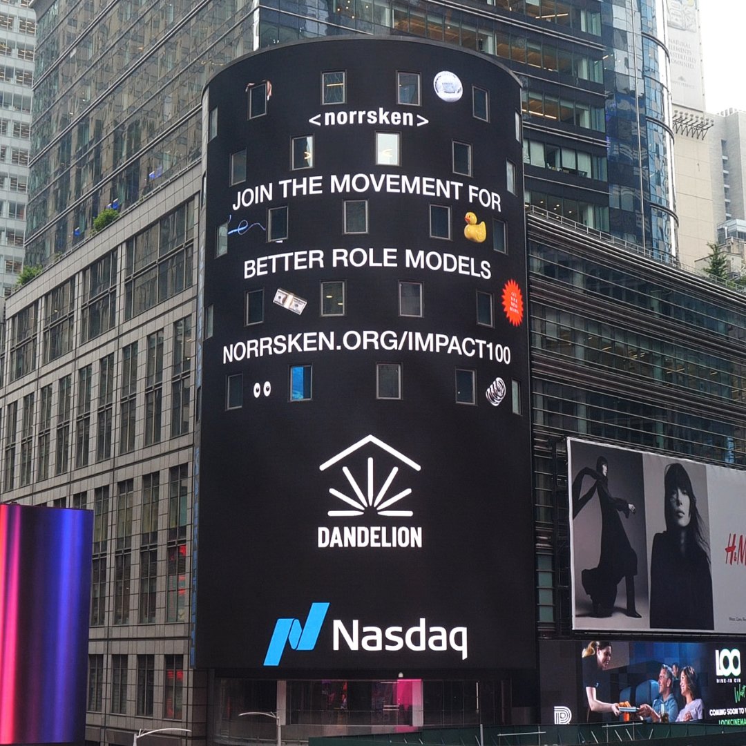 We’re proud to be part of the Norrsken Impact 100 list of 2023 – the annual list of the world’s 100 most promising impact startups. For making the list, our logo is being displayed on the Nasdaq Tower in Times Square.

You can view the full list at hubs.ly/Q01_djND0.