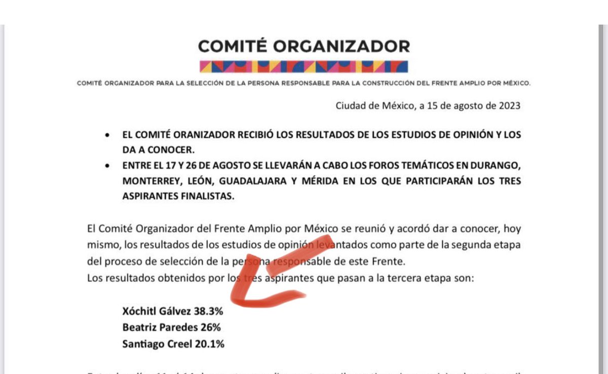 Fer_Caso's tweet photo. Los resultados de la encuesta del Frente están extrañísimos, por decir lo menos. 

Salvo en el evidente primer lugar de Xóchitl, se alejan de los resultados publicados por otras casas encuestadoras en medios. 

Alguien está fallando MUCHO… o mintiendo… o Beatriz es el gran fenómeno de esta contienda y nadie lo está viendo 🤷🏻‍♀️ (poco probable).

Aquí encuestas de El Heraldo, El Financiero y la que publicó el Frente. 

¿Qué opinan?