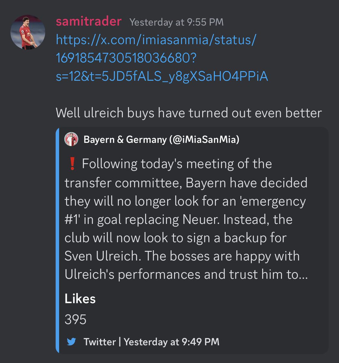 samitraderr's tweet photo. Why you should join our discord.More then doubled the price in an hour. Just 10€ monthly which you can make back with a single investment. Comment below if you want to join

#sorare https://t.co/cO1tQzMrpX