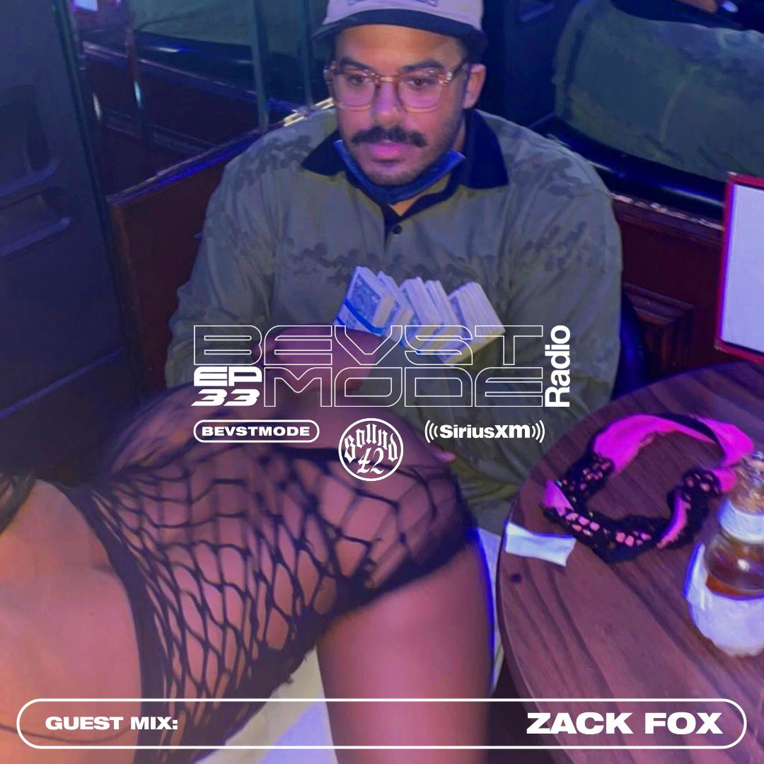 BEVSTMODE Radio new tonight with guest mix from @zackfox 8PM EST/ 5PM PST on Sound 42 (Ch. 42) @SIRIUSXM OVOSOUND.lnk.to/SOUND42