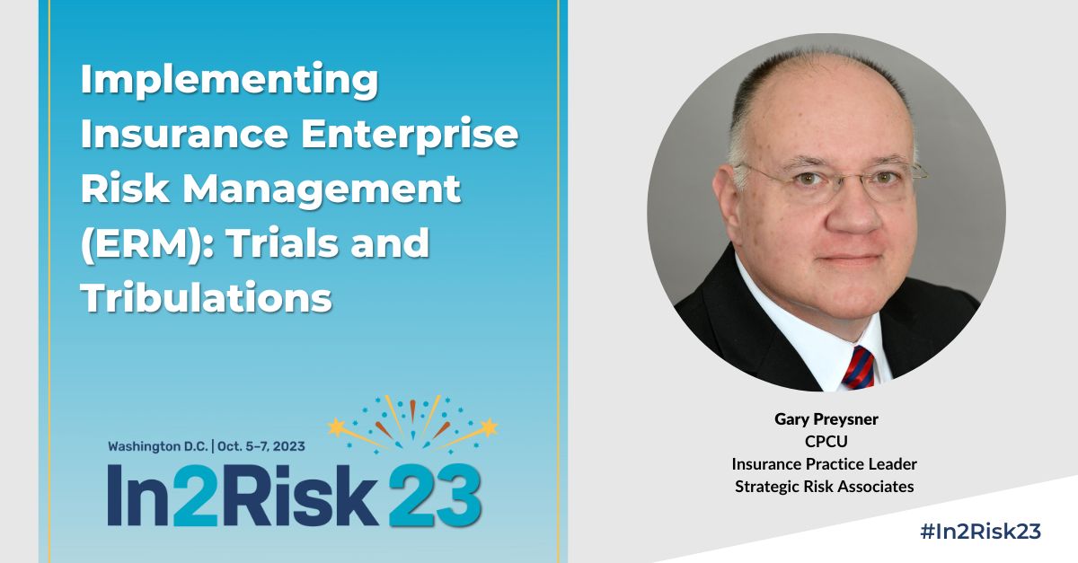 Make the switch from reactive to proactive risk management and learn how to equip your organization through 3 phases: hindsight, insight, and foresight. Gary Preysner of Strategic Risk Associates presents on this topic at #In2Risk in D.C.! Register today: bit.ly/43TD4H4