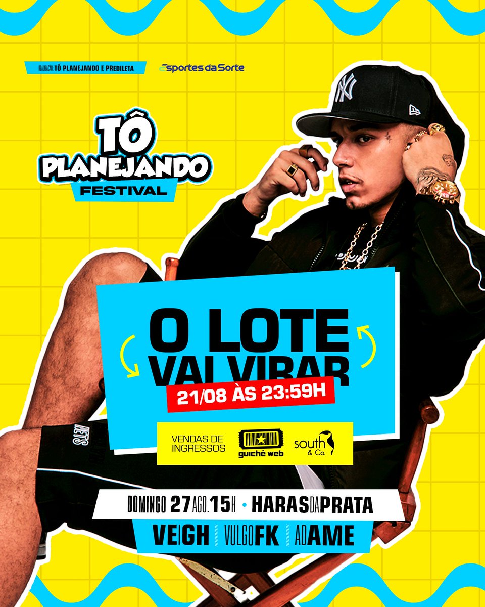 toplanejandoofc's tweet photo. ATENÇÃO - ATENÇÃO - ATENÇÃO ⚠️

VIRADA DE LOTE nessa próxima Segunda Feira as 23:59.

- COMPRE PELO LINK DA BIO SEM SAIR DE CASA, O Ingresso chega pra você, mais rápido e Prático. 

- Ou Corre até alguma de nossa Loja revendedora autorizada e garanta o Seu. https://t.co/QaOQDmnqW1