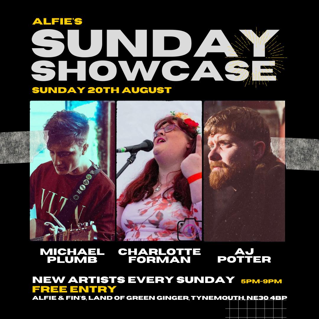 This Sunday in #Tynemouth!! 
Buzzing to be on the bill with these fantastic acts!

#singersongwriter #music #NewMusic #folkmusic #countrymusic #americana #folk #blues #grassrootsmusic #geordiemusic #northeastlivemusic #northeastevents  #NewcastleMusic
#newcastlelivemusic