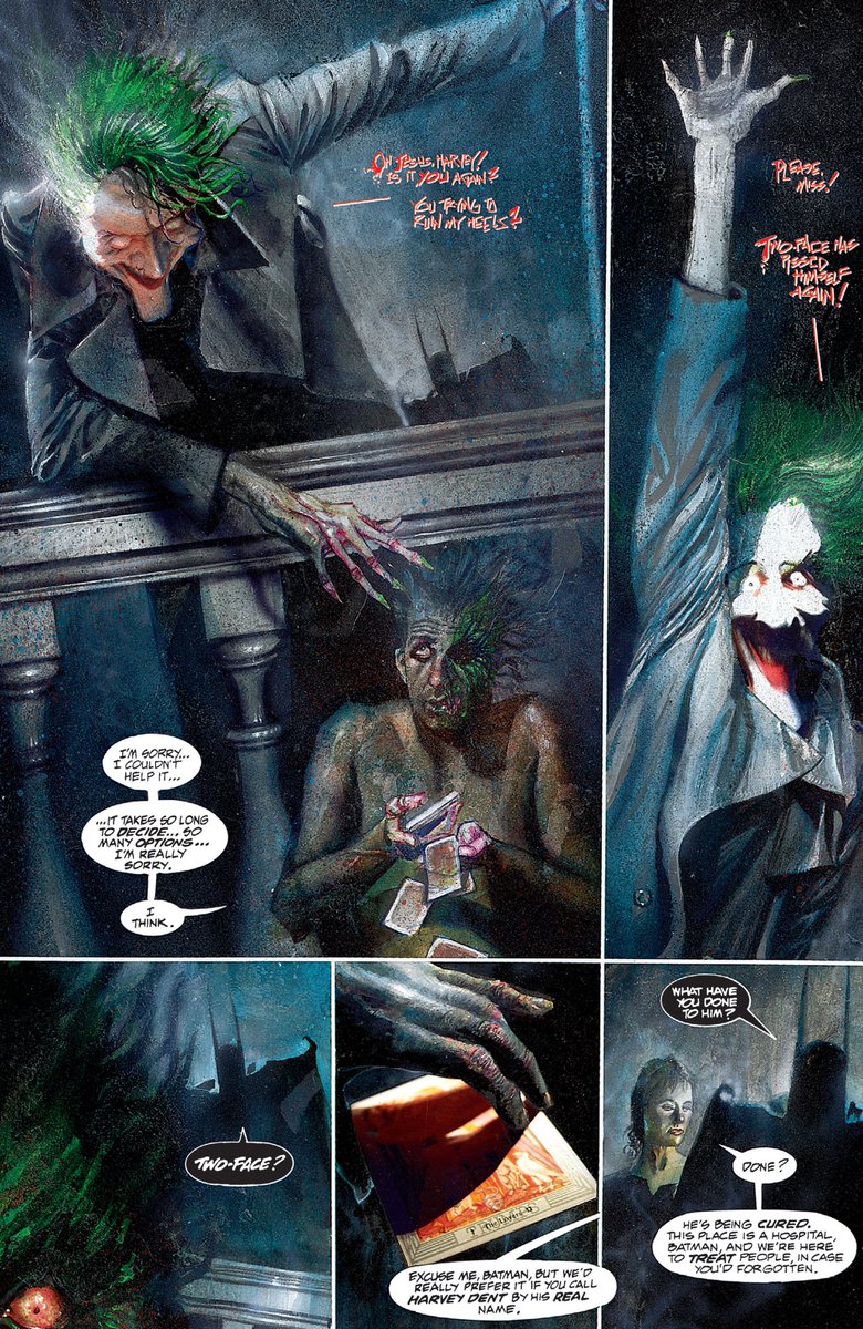 GreatCheshire's tweet image. Back in 2010 I was obsessed with the game Batman: Arkham Asylum so I decided to go to the bookstore and check out the comic it was apparently based on, Arkham Asylum: A Serious House On A Serious Earth and, y’know, I don’t think 12 year old me was fully prepared for that book