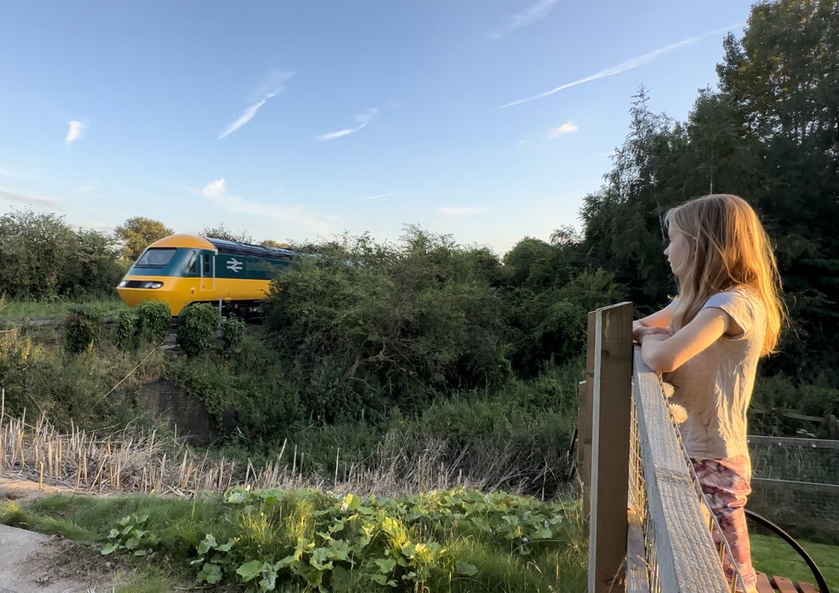 WalnutRede's tweet image. Bottom of the garden at Branston Junction and my youngest is most impressed with 43007 on 1E63… Well done @CrossCountryUK  #HST #railway #train
