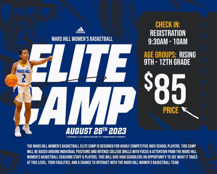 mhu_wbb's tweet photo. 🦁𝙀𝙇𝙄𝙏𝙀 𝘾𝘼𝙈𝙋 𝙎𝙄𝙂𝙉 𝙐𝙋🦁

We only have a few spots left for camp on August 26! Sign up today!

•𝘭𝘪𝘯𝘬 𝘪𝘯 𝘣𝘪𝘰• https://t.co/xlQ056mfWb
