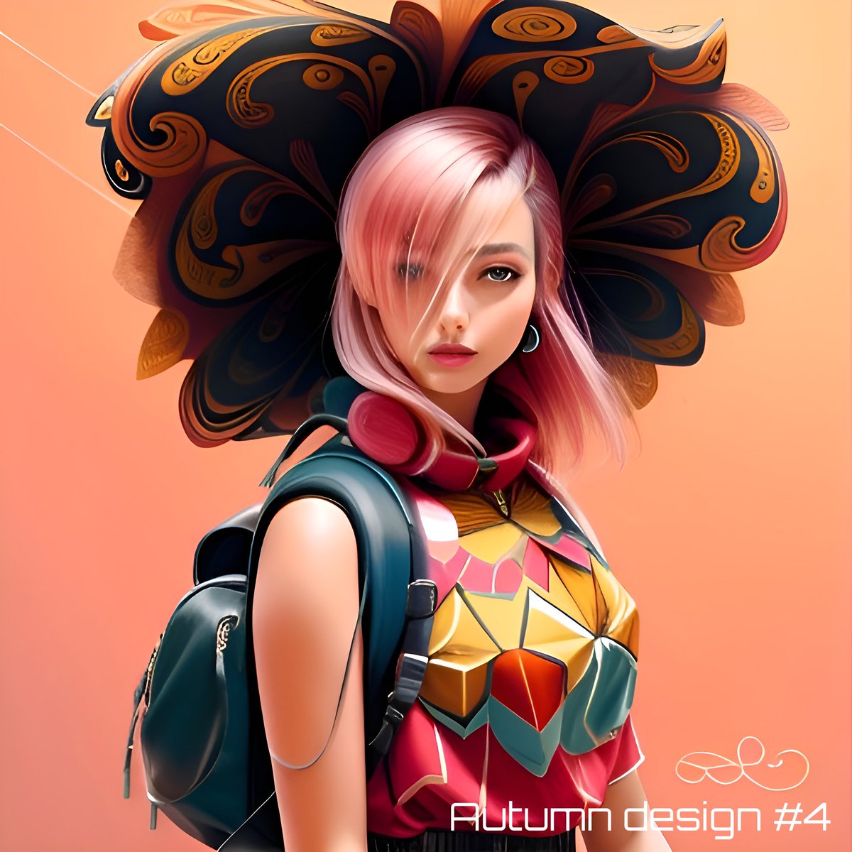 HalldorLevi's tweet photo. 💖 Blushing Autumn Charm: Pink meets deep green in this captivating design. Get ready to turn heads with this autumn-inspired ensemble. #FallFashion #ContrastChic
#NFTCollection 
https://t.co/HOGSj8akoQ via @opensea https://t.co/cnvEdsM879