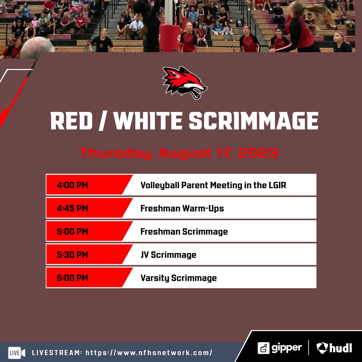YHSAthletics115's tweet photo. The annual Red/White scrimmages are this week! Come out and support the @YHSfoxesVball team on Thursday, 8/17 &amp; the @foxsoccerboys, @CoachDanMcGuire, @yorkvillecheer, @yhs_dance and @YorkvilleBands on Friday, 8/18! 

Go Foxes! https://t.co/h42eSOJQ4o