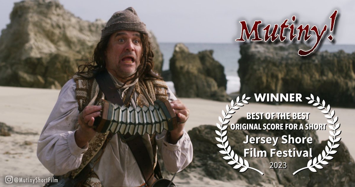 Congratulations to <a href="/JoyNgiaw/">Joy Ngiaw</a>!!!  Your original score is absolutely OUTSTANDING!! Thank you @ShoreFilmFest for the latest awards for <a href="/MutinyShort/">MutinyShortFilm</a>!! 
JerseyShoreFilmFestival.com
MutinyShortFilm.com
<a href="/MatthewGratzner/">Matthew Gratzner</a>
#MutinyShort #FilmFest #Indiefilm #filmscore