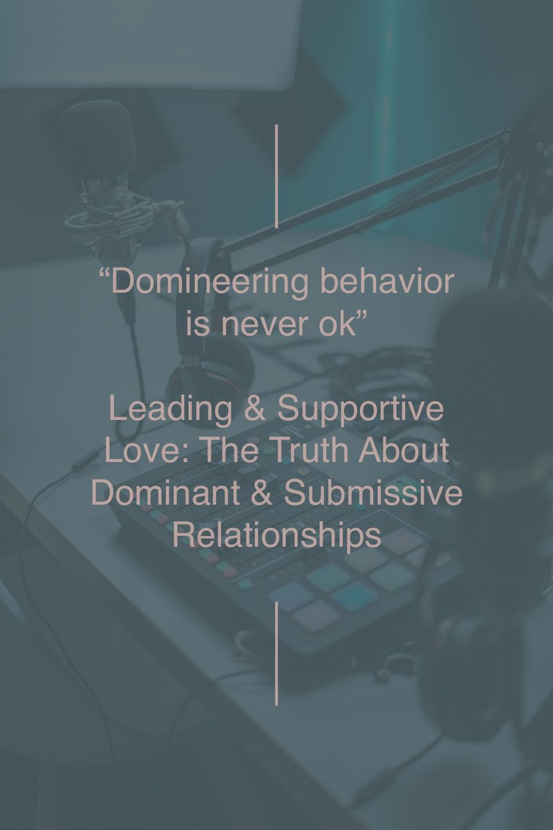 surgepr's tweet photo. “Domineering behavior is never ok,” despite what pop culture illustrates.
More discussion on Leading & Supportive Love: The Truth About Dominant & Submissive Relationships with Annette Benedetti.
https://t.co/zIVtjADzgH
#interpersonalcommunication #relationships https://t.co/rvk51YOm7H