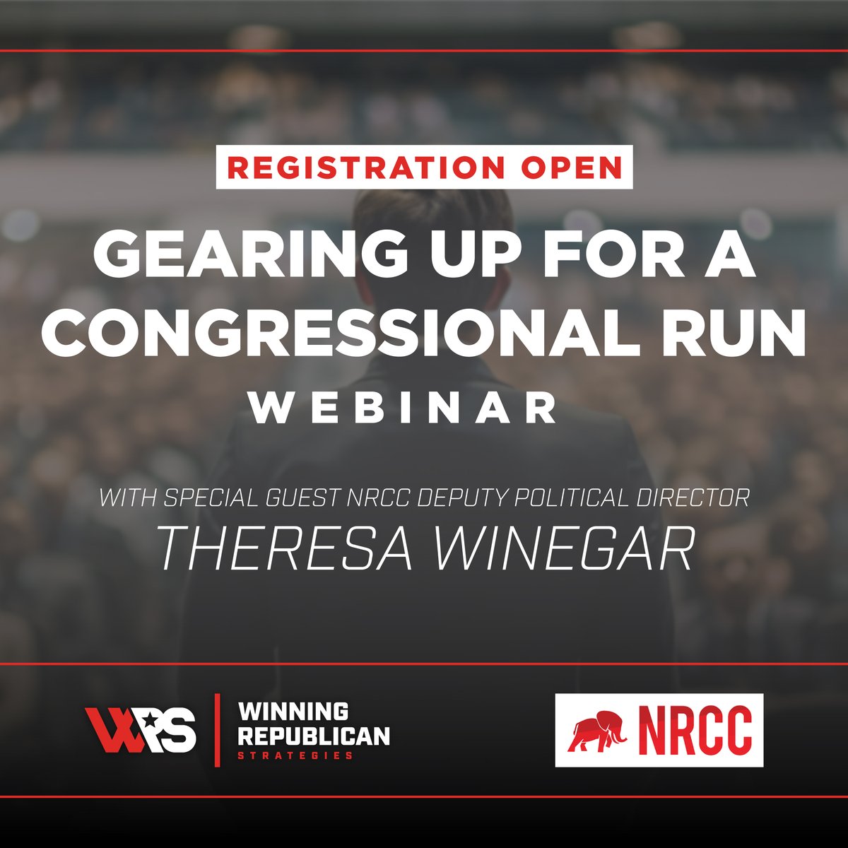 Join WRS President Aaron Evans and Special Guest <a href="/NRCC/">NRCC</a> Deputy Political Director Theresa Winegar for a special webinar August 29th at 2pm EST and learn the questions to ask as you are gearing up for a Congressional run! Register NOW for free loom.ly/w-OQvUk  #WRS #NRCC
