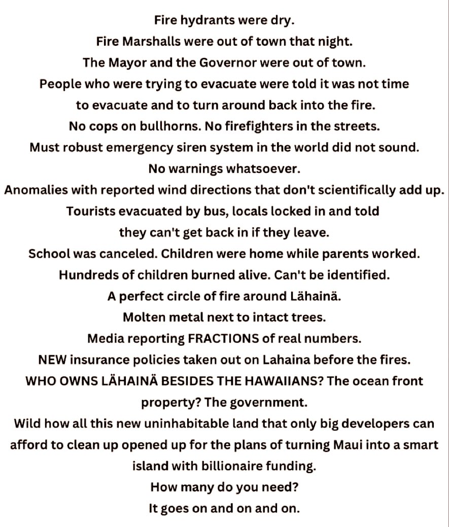 Something is not right with the #MauiFires 💔