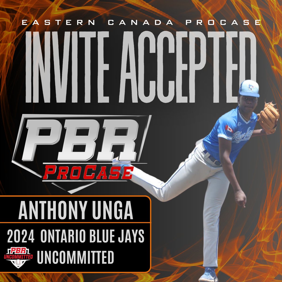 PrepBaseballON's tweet photo. π¨π¦ ππππππ ππππππππ βοΈ
'24 RHP Anthony Unga (@AnthonyUnga) is headed to the ππππ πππ¬πππ«π§ πππ§πππ ππ«π¨πππ¬π on August 19th.
#ProCase23π¨π¦ || @OntarioBlueJays https://t.co/aspyANX0aq