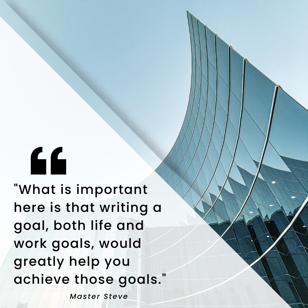 MasterSteveMind's tweet photo. "What is important here is that writing a goal, both life and work goals, would greatly help you achieve those goals."
Master Steve 

#goals #goals #goalschallenge #goalkeeperlife #goalkeepertraining #acheivegoals#changeyourbusiness #businessgrowth #businesstips #masterstevemind https://t.co/TsZ07XvXsP