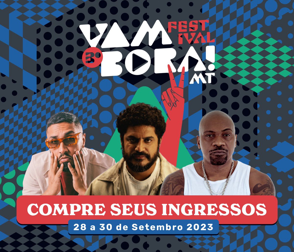 VamboraMT's tweet photo. Já garantiu seu ingresso para o Festival Vambora?

Dias 28, 29 e 30 de setembro no estacionamento da Arena Pantanal!

https://t.co/IIJI0O9z88 https://t.co/li5C20ktZ8