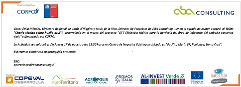 Quedan invitados mañana al taller en Santa Cruz.