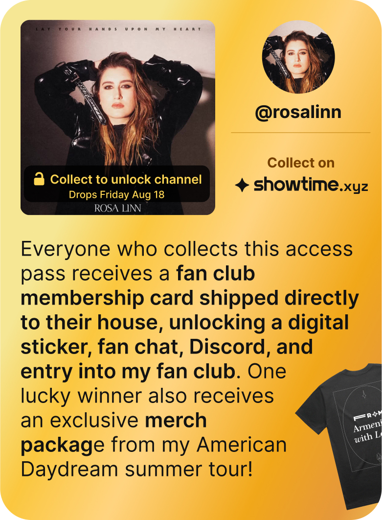 ShowtimeTech's tweet photo. 4/ This Friday, @rosalinnmusic fans will have the opportunity to get closer to this multitalented singer/songwriter than ever before! https://t.co/9fYQBgbTfs