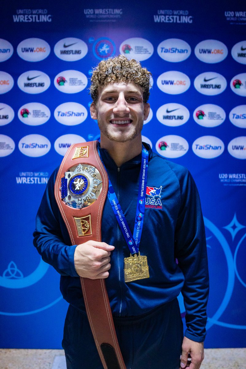USAWrestling's tweet image. Mitchell Mesenbrink 🇺🇸 ≫ U20 World Champion 🌎

#WrestleAmman