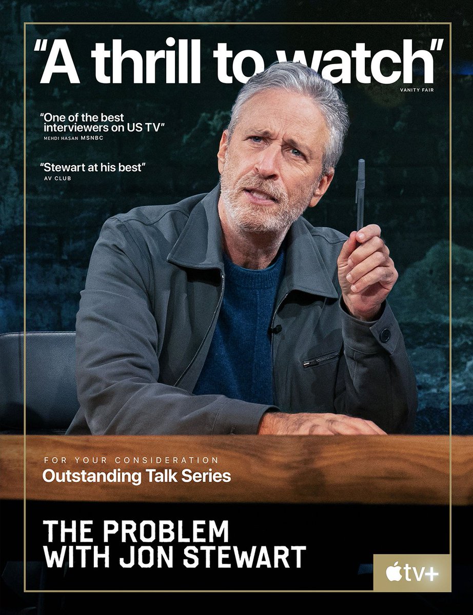 For your consideration: The Problem with Jon Stewart, Outstanding Talk Series #Emmys