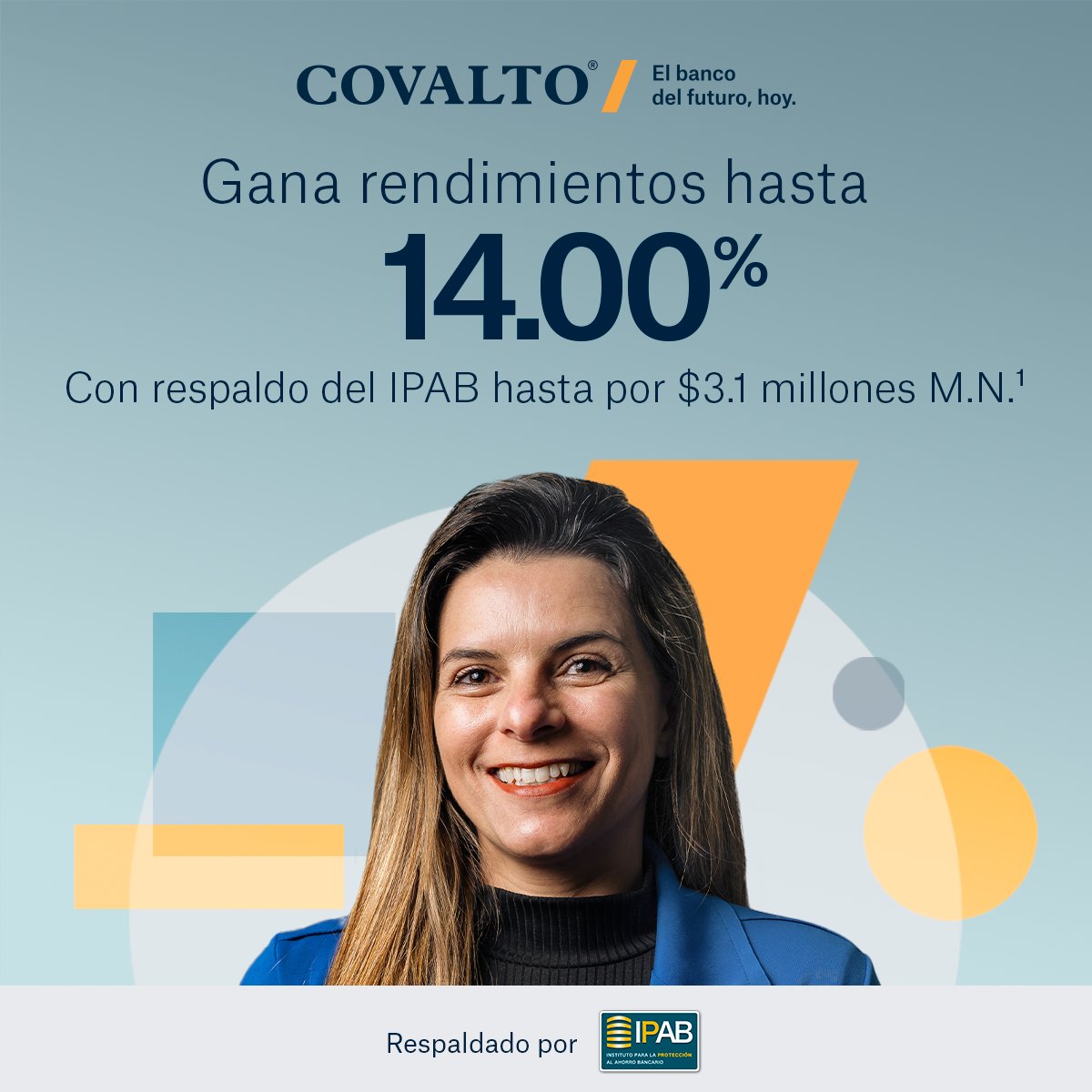 bancocovalto's tweet image. Inicia hoy tu inversión con un Pagaré protegido por el IPAB. Abre tu cuenta aquí: covalto.com/invierte-hoy
#inversiones2023 #dinero #IPAB
