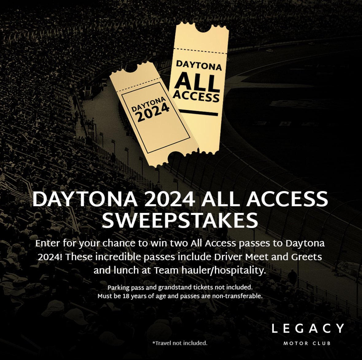 How does Daytona 2024 sound? 😎 Enter here to win! 🔗: legacymc.shop.sportstoday.com/page/sweepstak…