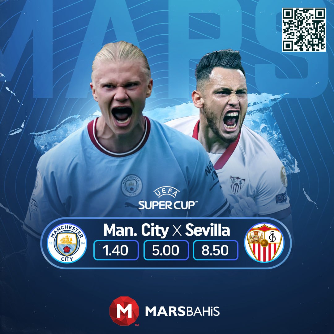 KenMasterRussia's tweet photo. 🏆 Manchester City and Sevilla are fighting for the Super Cup.

⚽ #ManCity 🆚 #Sevilla

📺 Live Score: 0-1

🎁 #Marsbet offers a wide range of betting options for this match.

💯 High odds and #SuperCup excitement at #Marsbet! 

For Betting 👉  https://t.co/fiFoXeK5Bl https://t.co/v17lTZuVZS